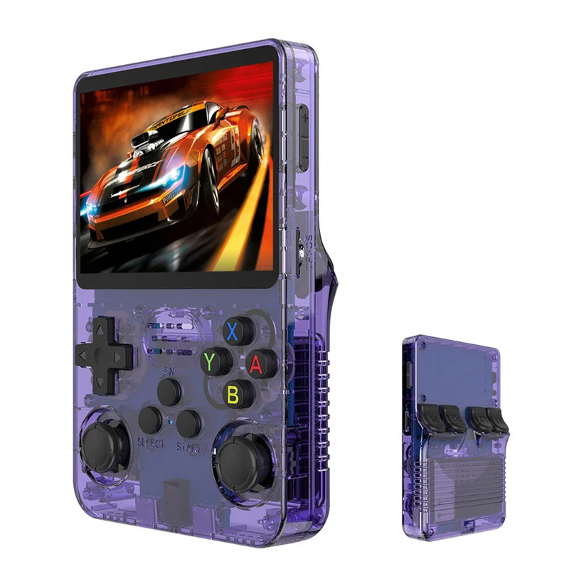 2025 Model - R36S Retro Handheld Game Console. Classic White. 3.5 Inch HD IPS Screen Built-in 15000 Classic Games Portable Gaming Player with 21 Emulators & 12 Months Warranty (Copy)