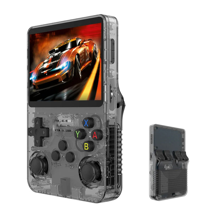 2025 Model - R36S Retro Handheld Game Console. Classic White. 3.5 Inch HD IPS Screen Built-in 15000 Classic Games Portable Gaming Player with 21 Emulators & 12 Months Warranty (Copy)