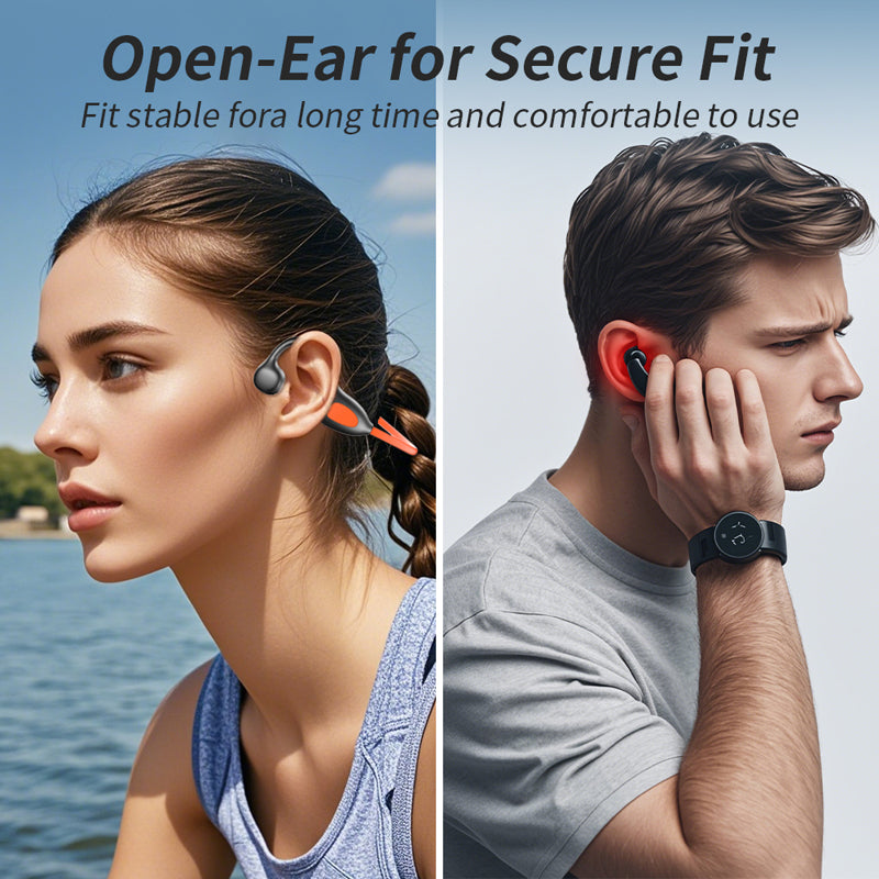 2025 Model  Open Ear Wireless Sports Headphones Air Conduction BT 5.4 Outdoor Fitness Earphones 16 Hours Panoramic Stereo with