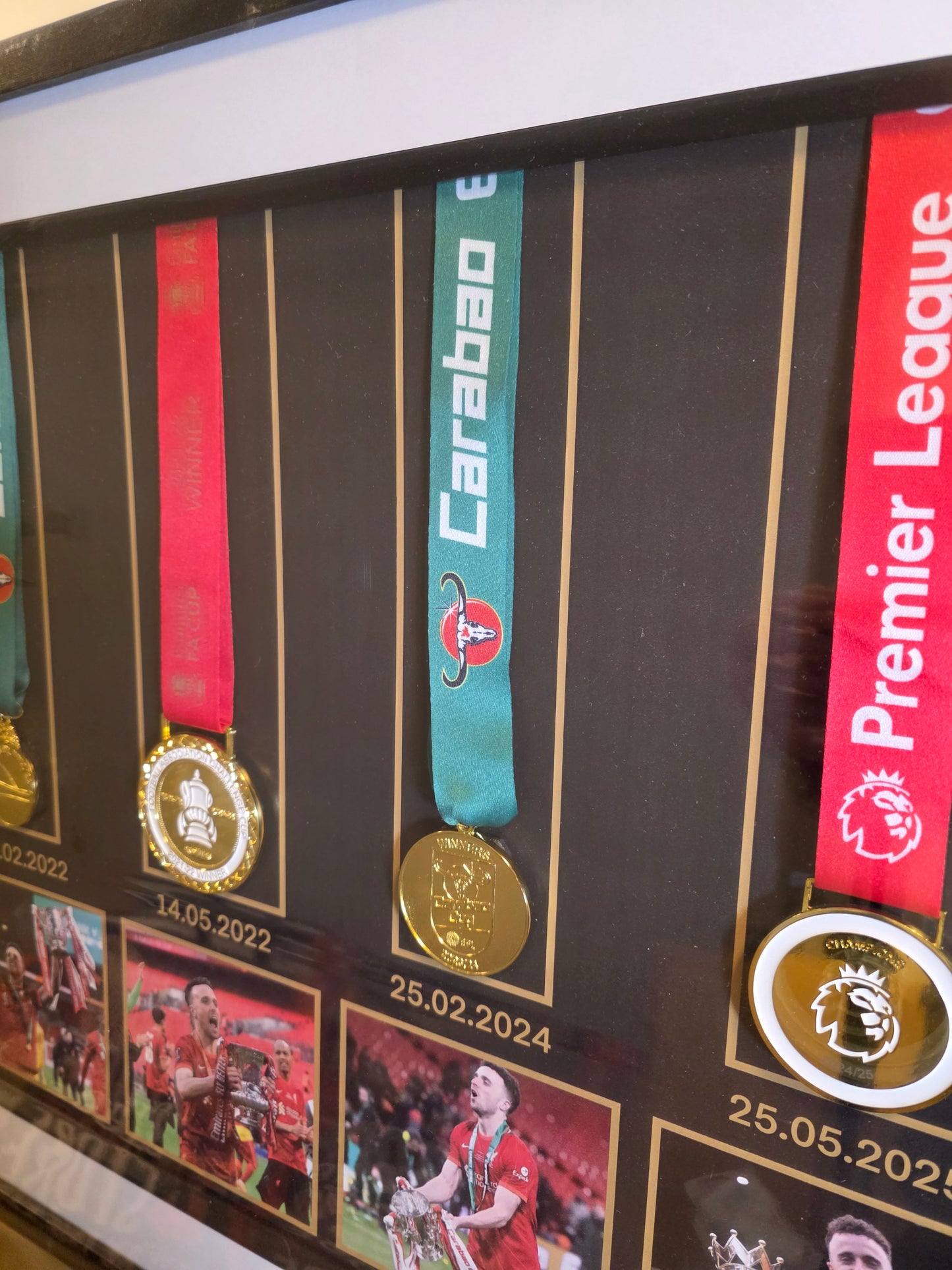 20x12 Diogo Jota 4 Medal Honours Frame