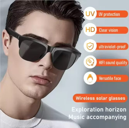 Wayfarer High Quality Wireless Frames Tempo Anti Blue Light Smart Audio Headphone Sunglasses Smart Glasses