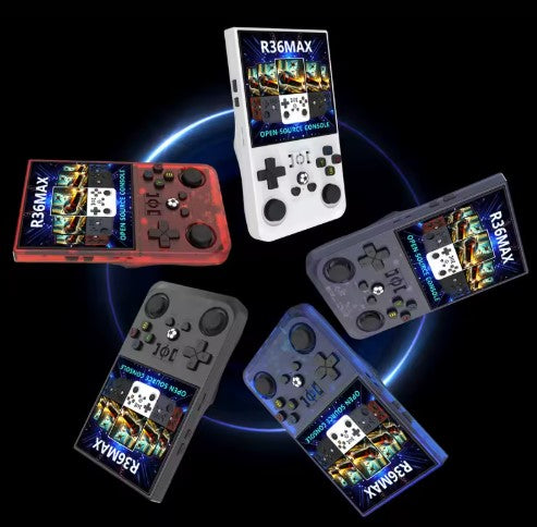 2025 Latest R36 MAX Handheld Retro Game Console 4.0 Inch HD IPS Screen Portable Gaming Entertainment Device