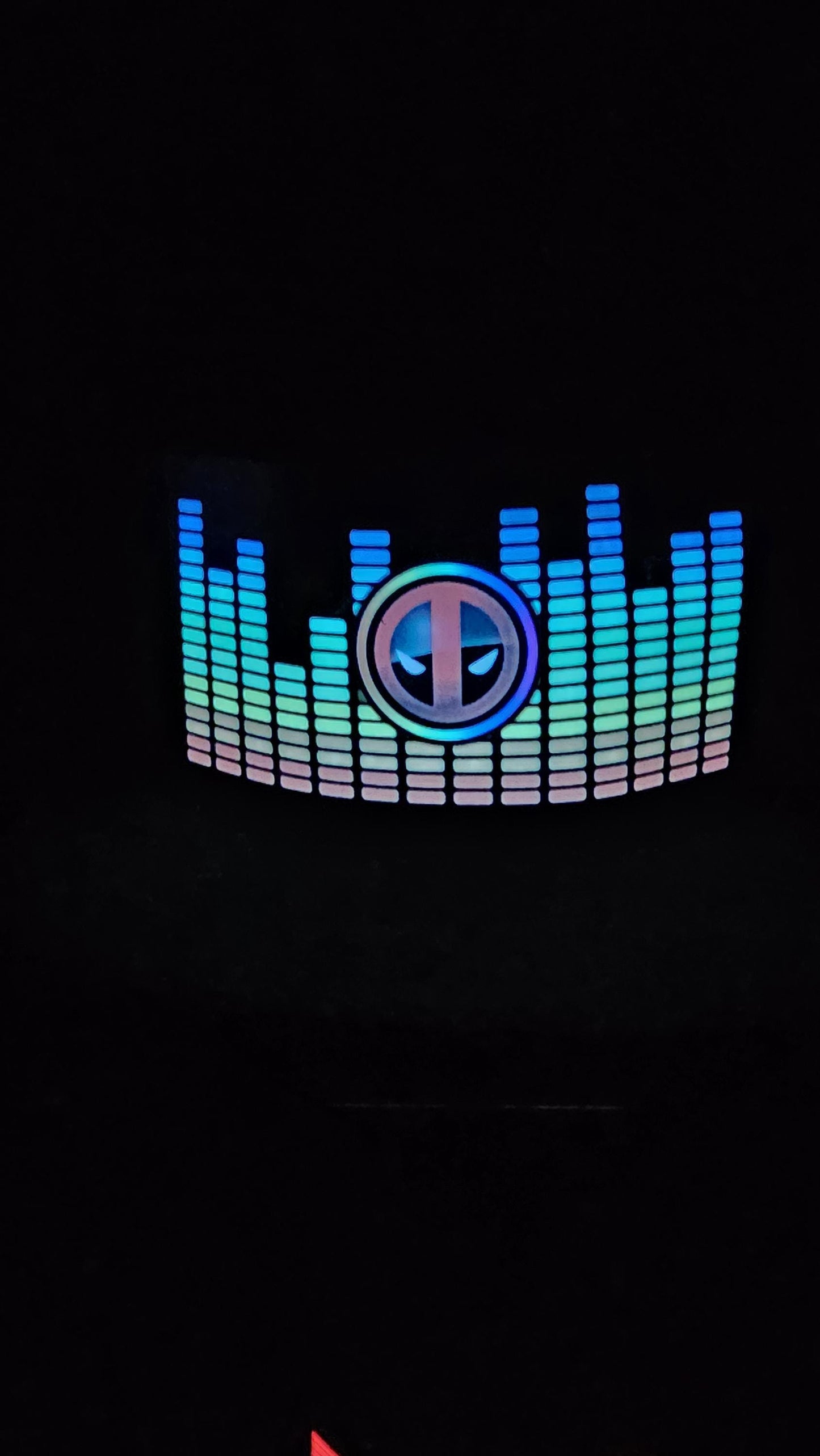 Deadpool party festival LED Baseball Cap - Sound activated
