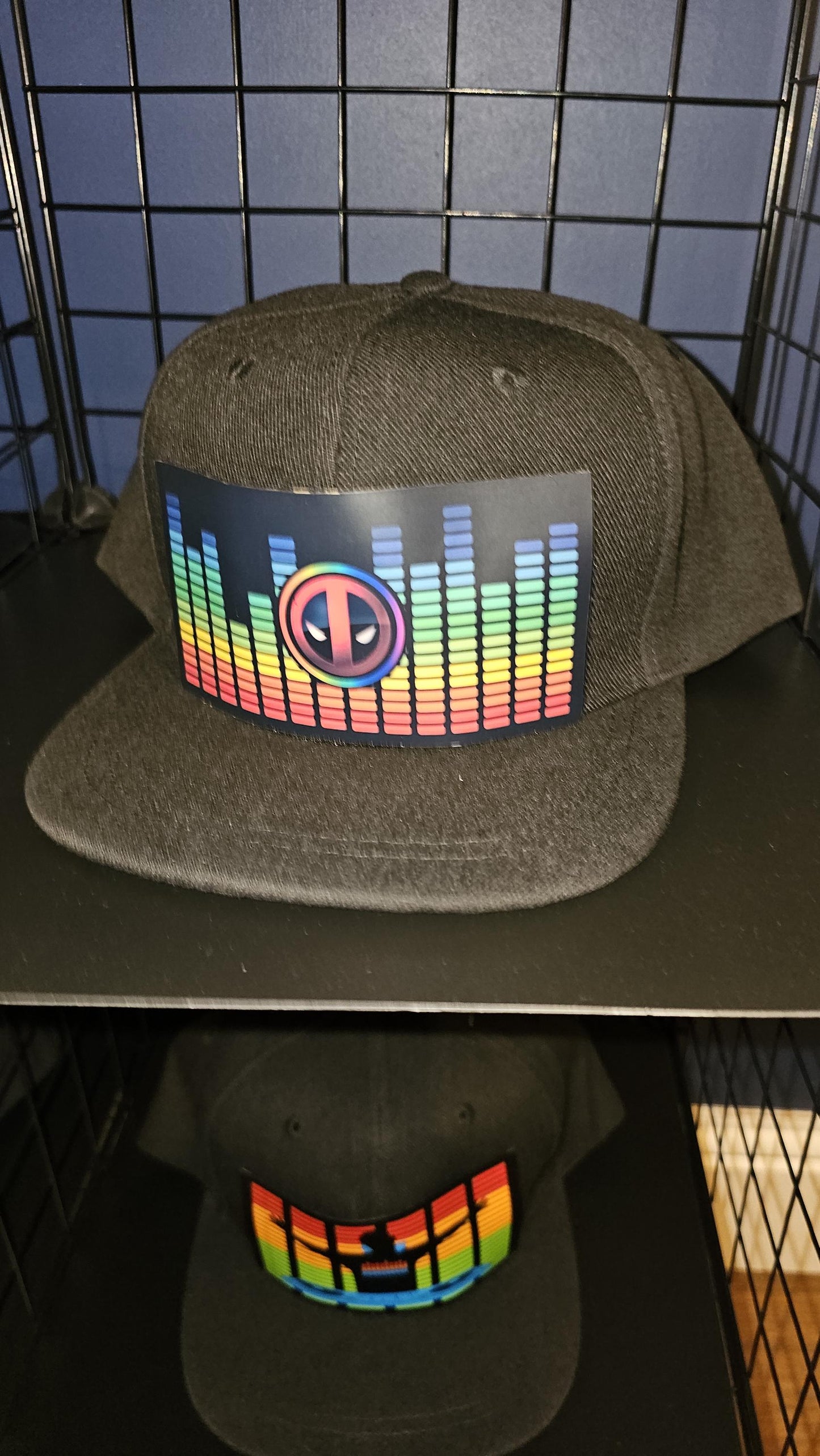 Deadpool party festival LED Baseball Cap - Sound activated