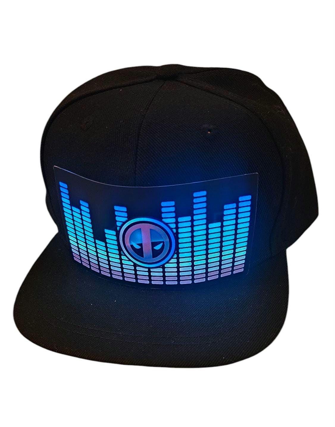 Deadpool party festival LED Baseball Cap - Sound activated