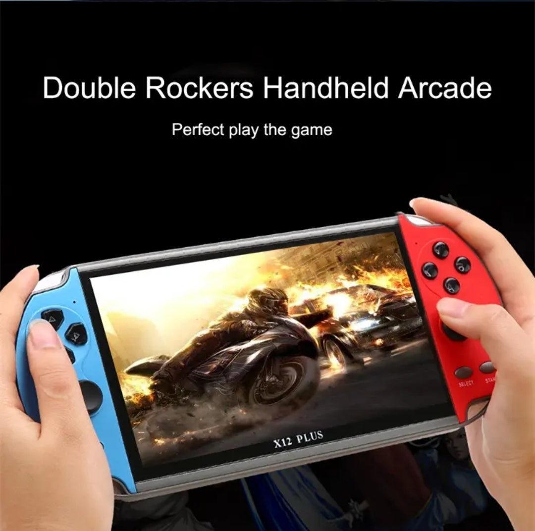 X12 5'' Inch 16GB Portable 10000 Games Handheld Android Kids Retro Video Game Player Console