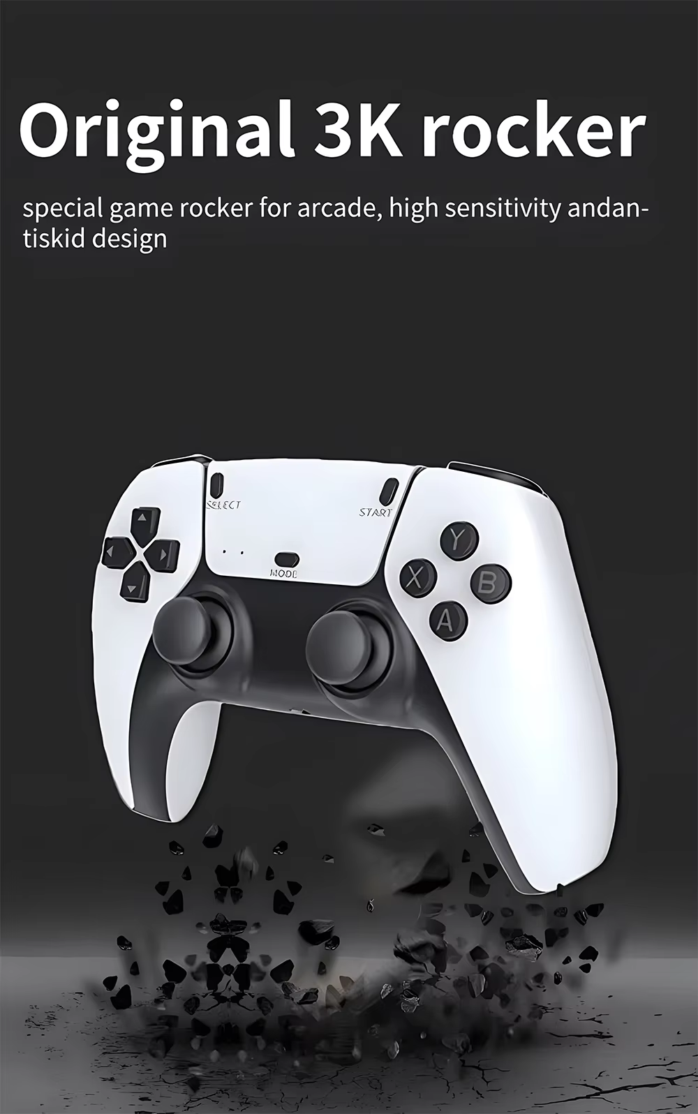 M15 Plus Video Game Console Mini Game Stick 4K 20000+ Retro Games HD TV Output Portable Handheld Gaming Player with 2 Gamepads