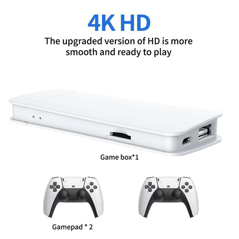 M15 Plus Video Game Console Mini Game Stick 4K 20000+ Retro Games HD TV Output Portable Handheld Gaming Player with 2 Gamepads