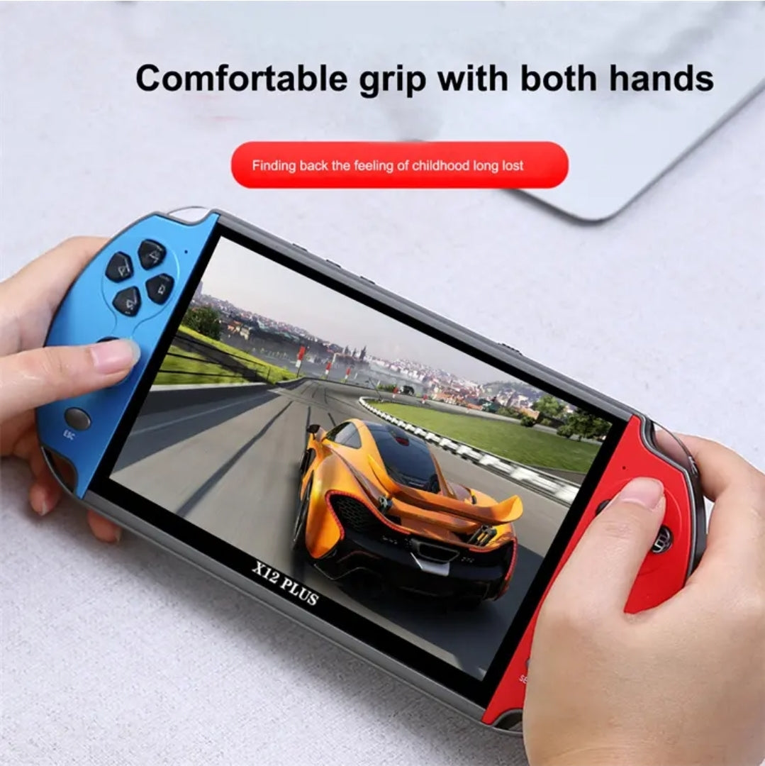 X12 5'' Inch 16GB Portable 10000 Games Handheld Android Kids Retro Video Game Player Console