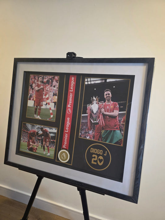 12x12 Diogo Jota framed medal and collage set