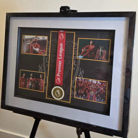 12x12 League winners medal and frame set