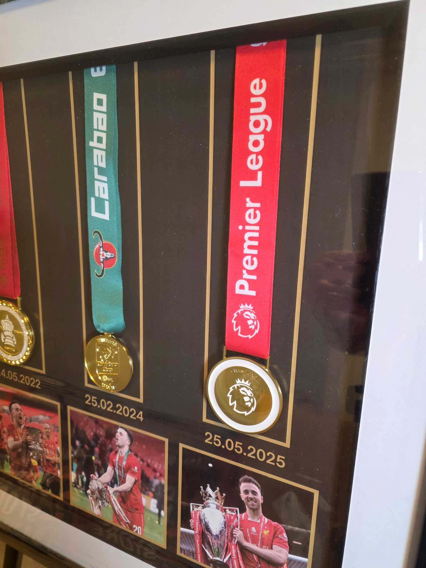 20x12 Diogo Jota 4 Medal Honours Frame