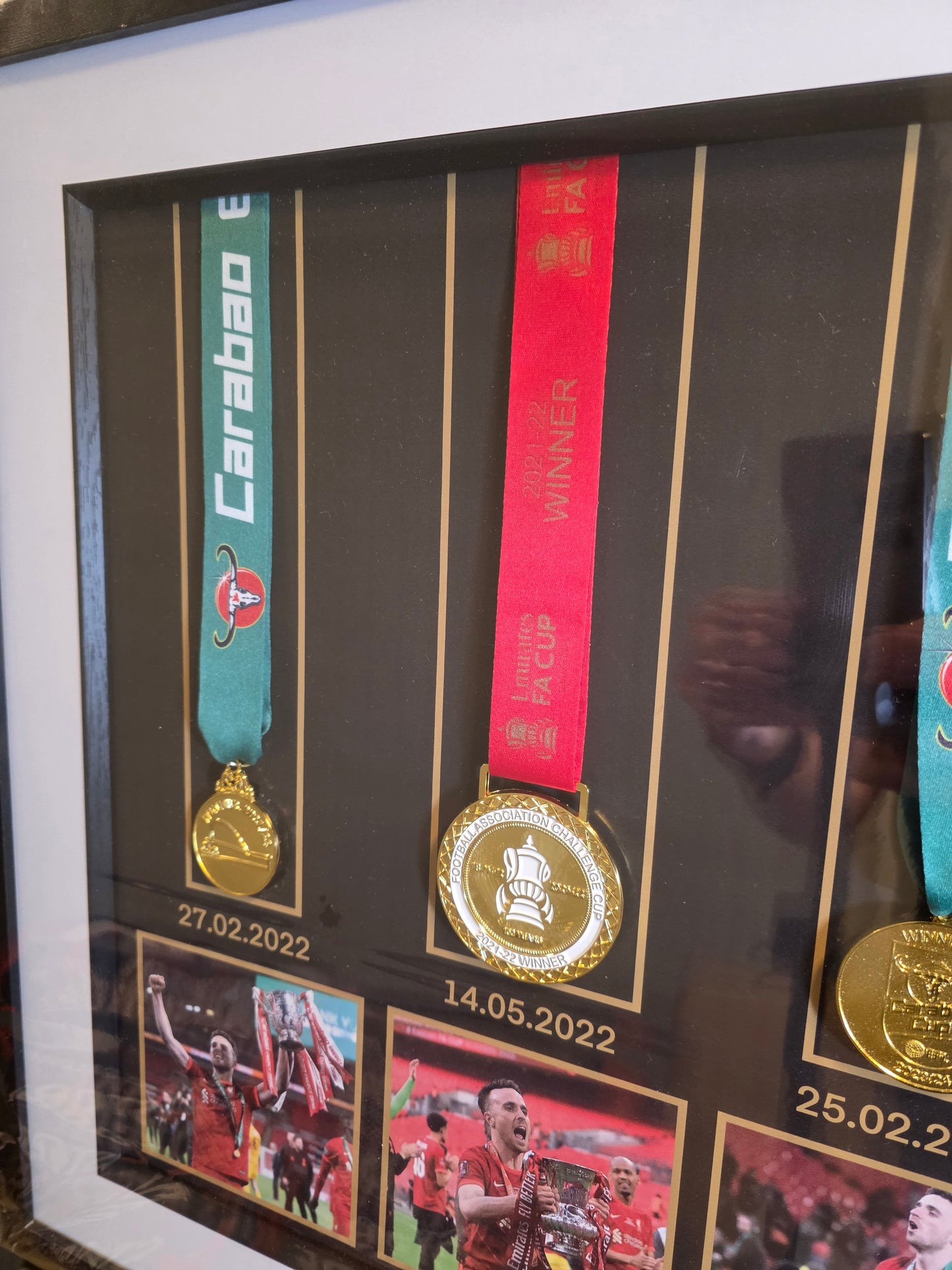 20x12 Diogo Jota 4 Medal Honours Frame