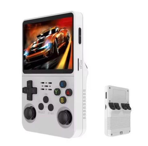 2025 Model - R36S Retro Handheld Game Console. Classic White. 3.5 Inch HD IPS Screen Built-in 15000 Classic Games Portable Gaming Player with 21 Emulators & 12 Months Warranty (Copy)